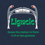 Lignele - guess the station in Paris in 6 or less guesses